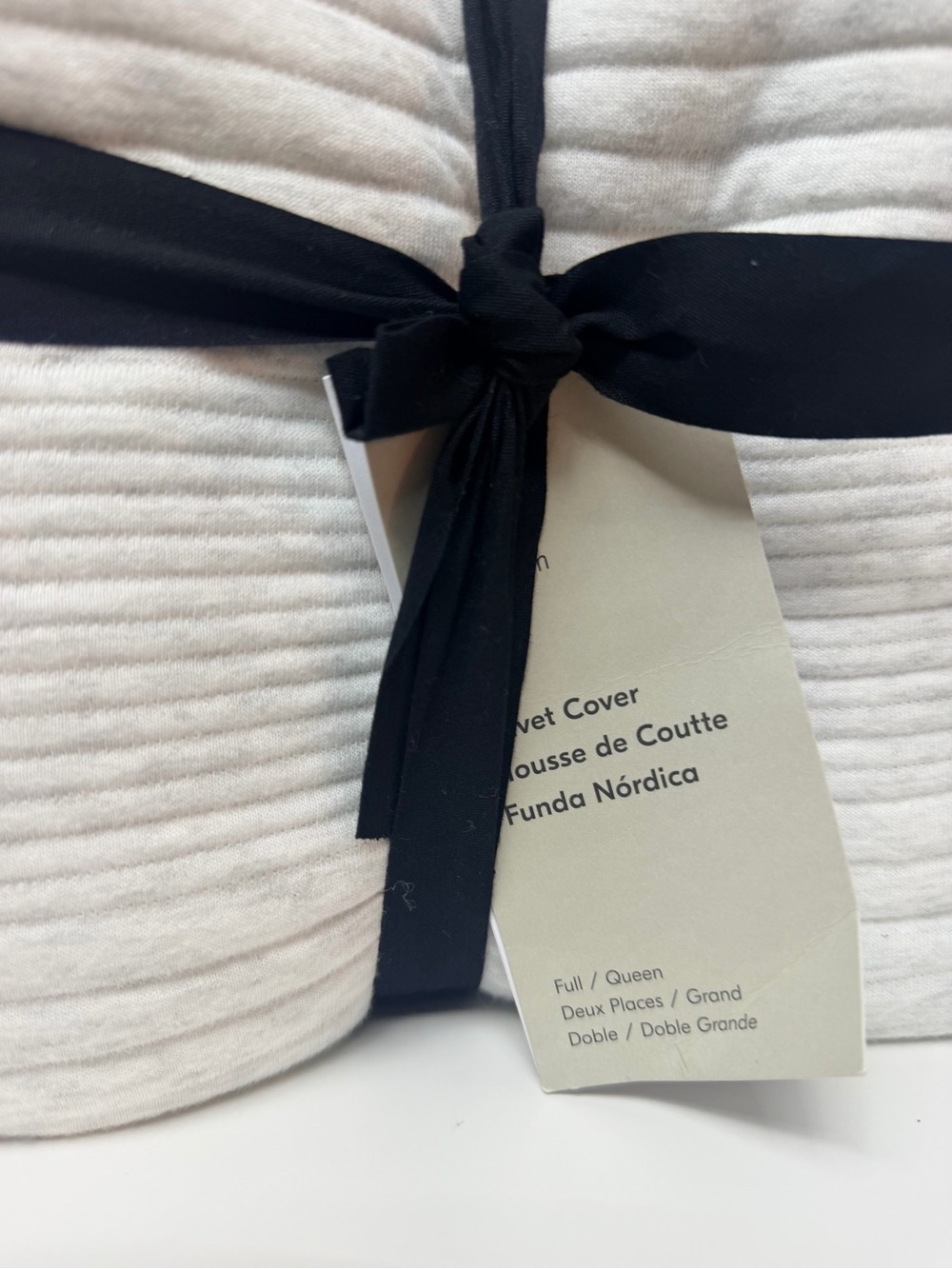 West Elm Cotton Cloud Jersey Duvet Cover QUEEN & 2 Euro Shams NWT - Picture 8 of 8